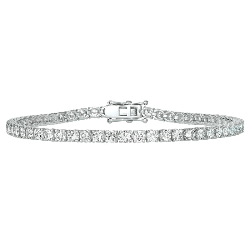 Lab Grown 3ct Round Diamond Tennis Bracelet