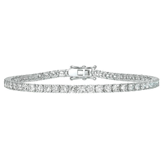 Lab Grown 3ct Round Diamond Tennis Bracelet