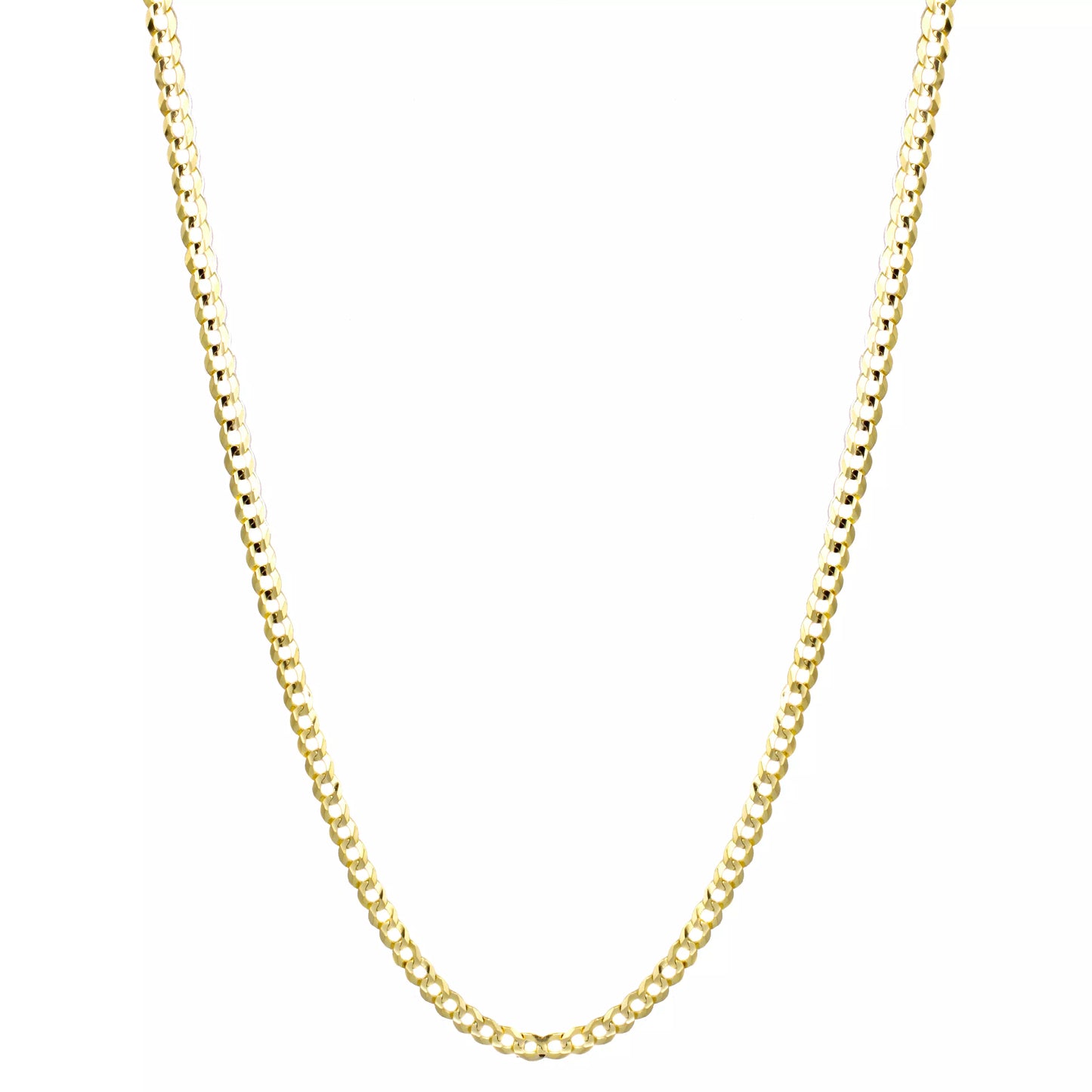 14K GOLD CURB CHAIN (3 MM) - 24 Inch