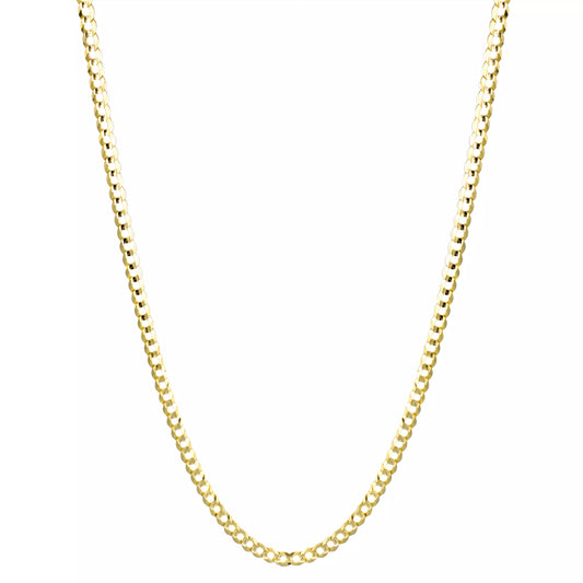 14K GOLD CURB CHAIN (3 MM) - 24 Inch